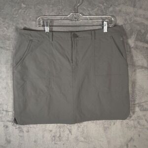 Eastern‎ Mountain Sports Skort Women's 14 Gray Hiking Fishing Outdoor Athletic